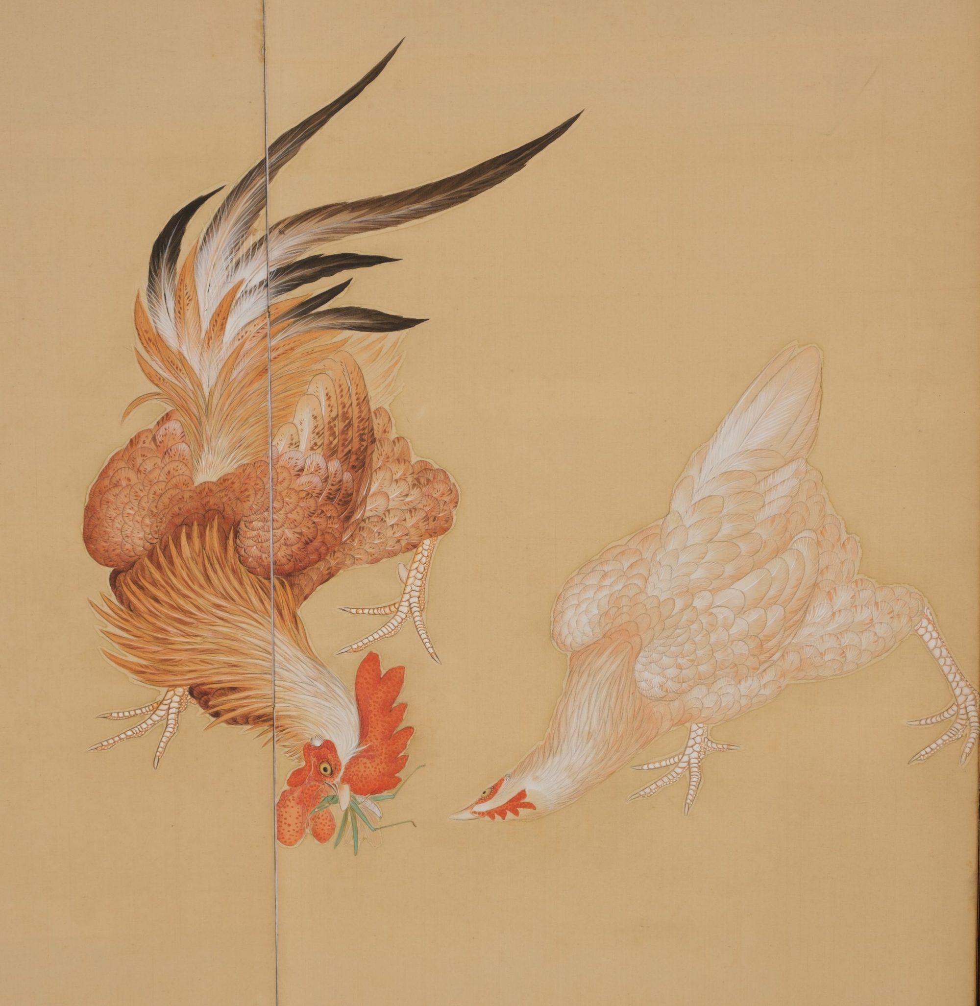A JAPANESE MID-SIZE FOUR-PANEL BYÔBU, 1912-1926 (TAISHO PERIOD) - Image 6 of 16