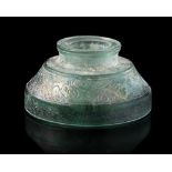 AN EARLY ISLAMIC GLASS INKWELL, PERSIA, 12TH-13TH CENTURY