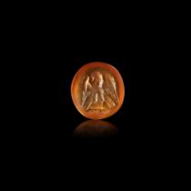 A ROMAN CARNELIAN INTAGLIO OF AN EAGLE, 2ND-3RD CENTURY AD