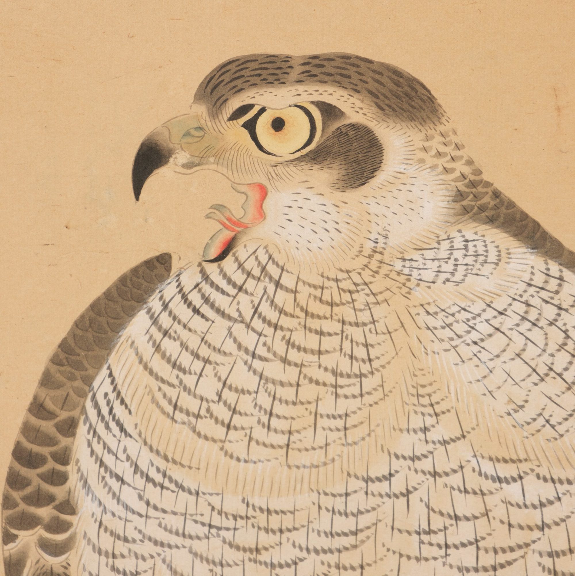 A LARGE JAPANESE SIX-PANEL SCREEN WITH HAWKS, FIRST HALF 19TH CENTURY (LATE EDO PERIOD) - Image 11 of 15