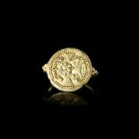 A CARTHAGINIAN GOLD RING, CIRCA 7TH-6TH CENTURY BC