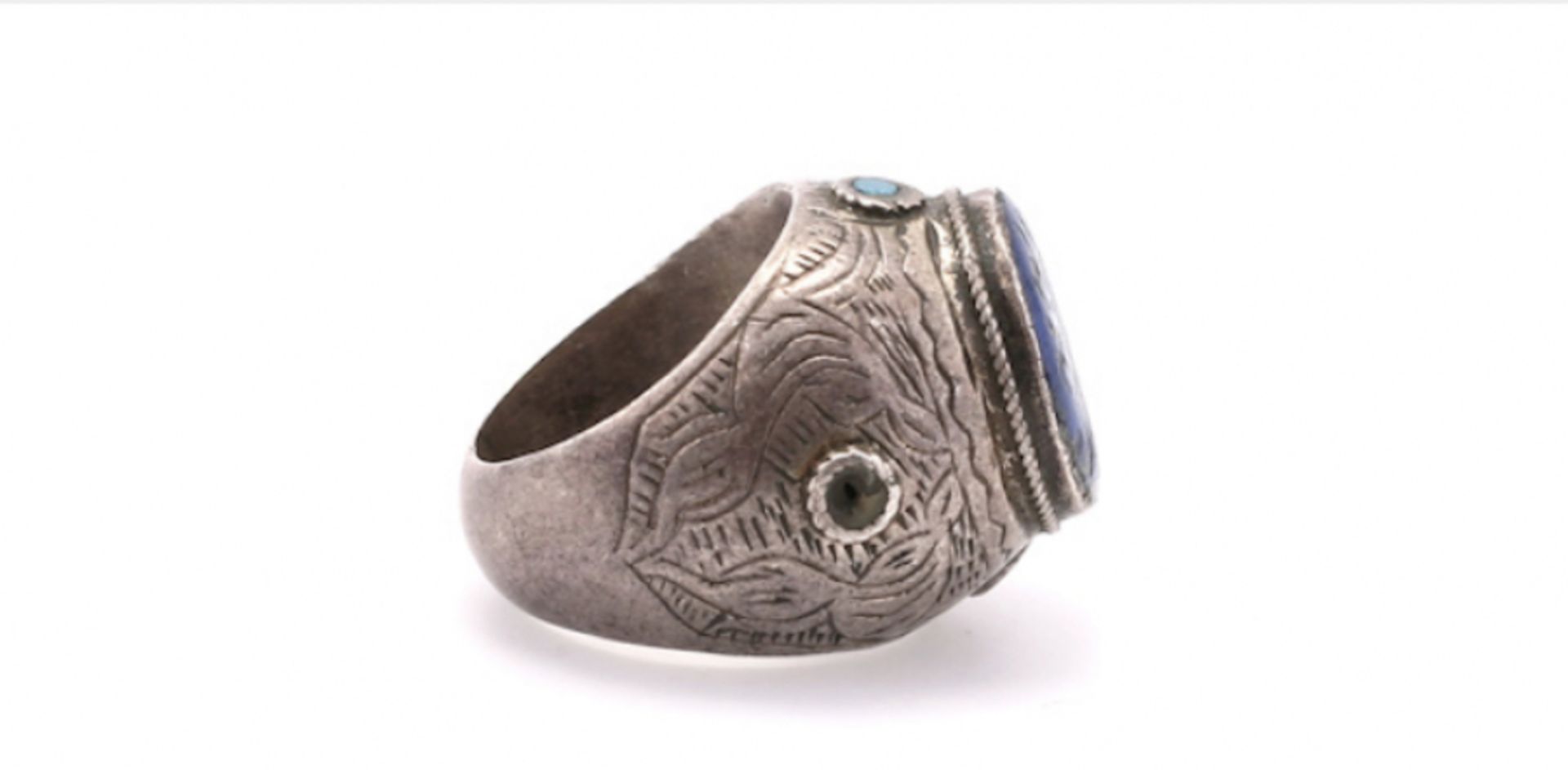Three Ottoman silver rings - Image 7 of 11