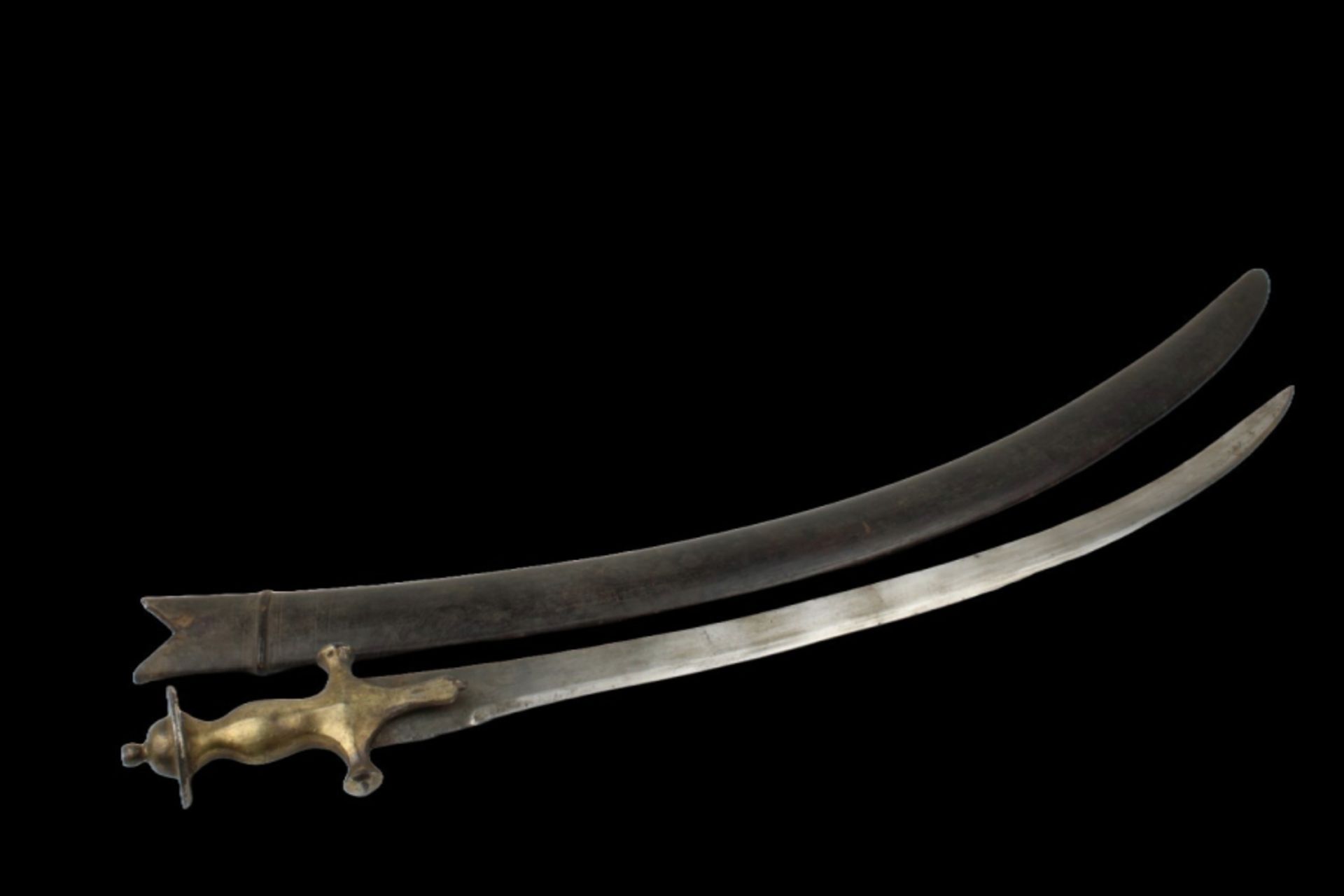 19th century Tulwar sword India - Image 5 of 6