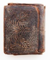 Handwritten Ottoman prayer book in leather sheath