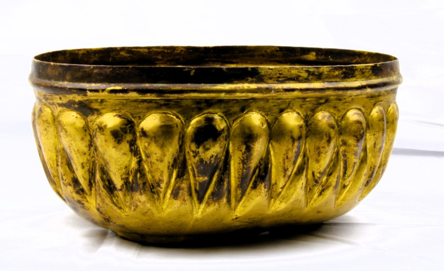 18-19th century Ottoman Tombak hammam bowl - Image 3 of 5