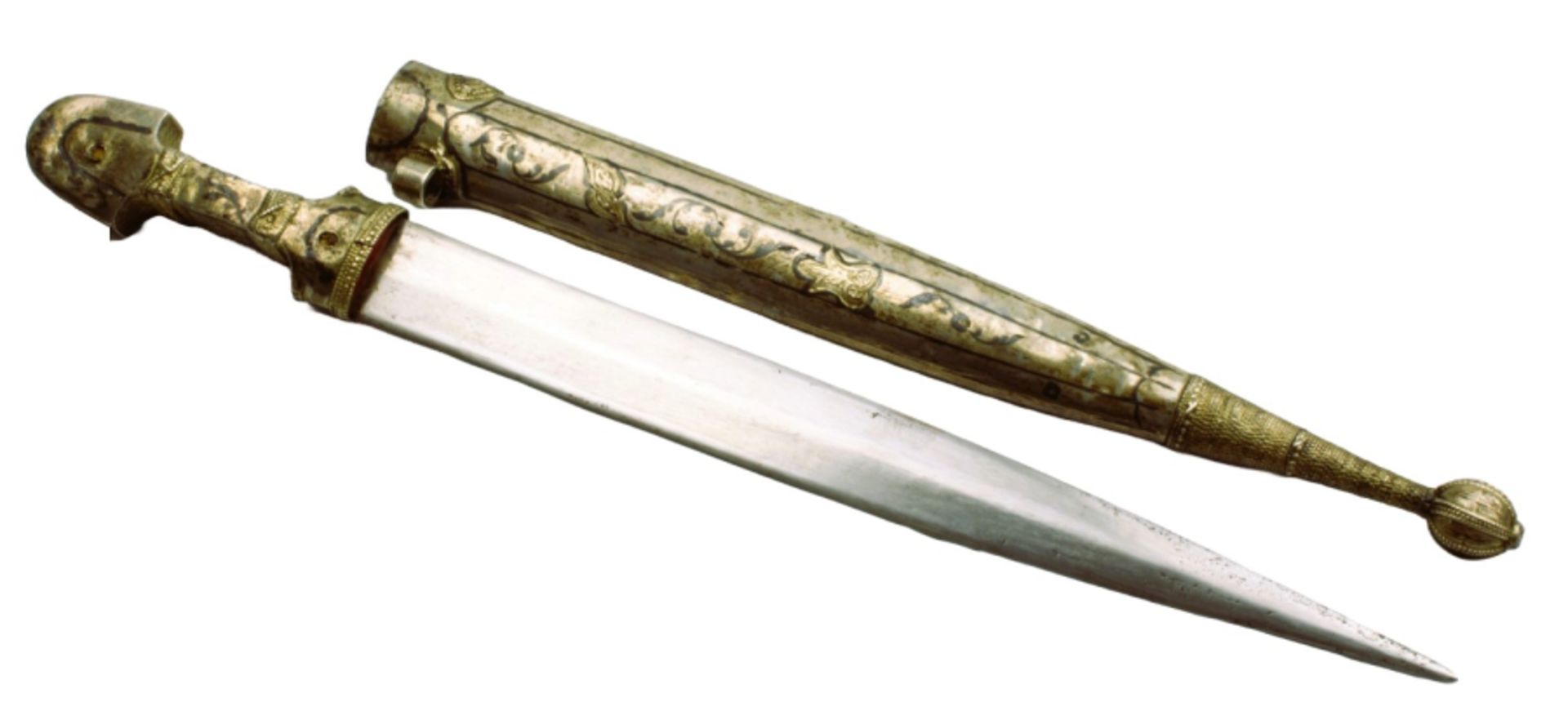 Silver Kindjal dagger - Image 4 of 8