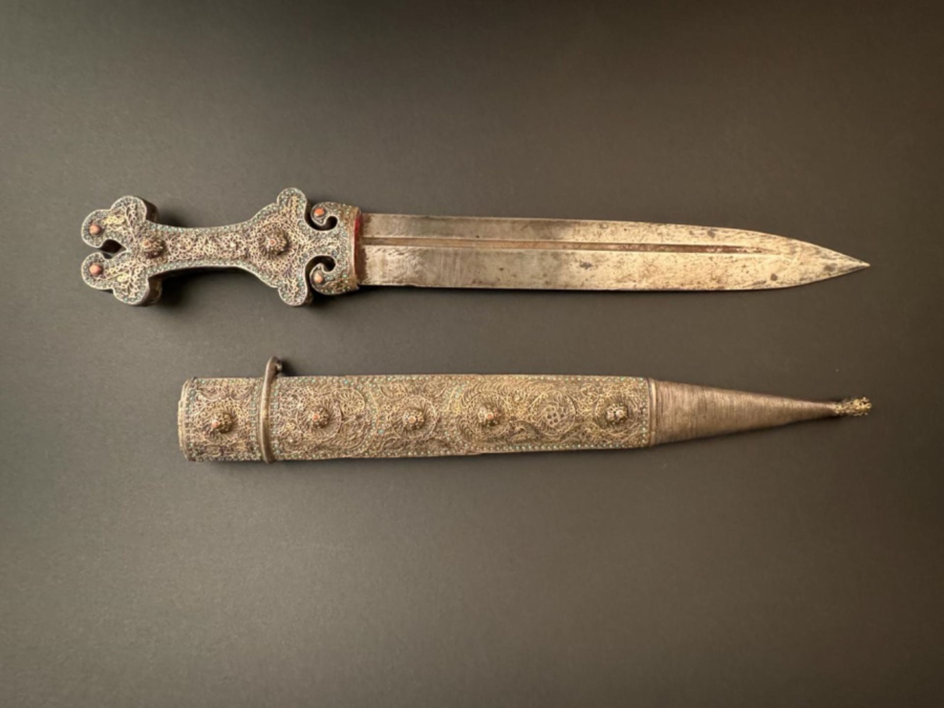 Silver Caucasus Kindal dagger - Image 9 of 9