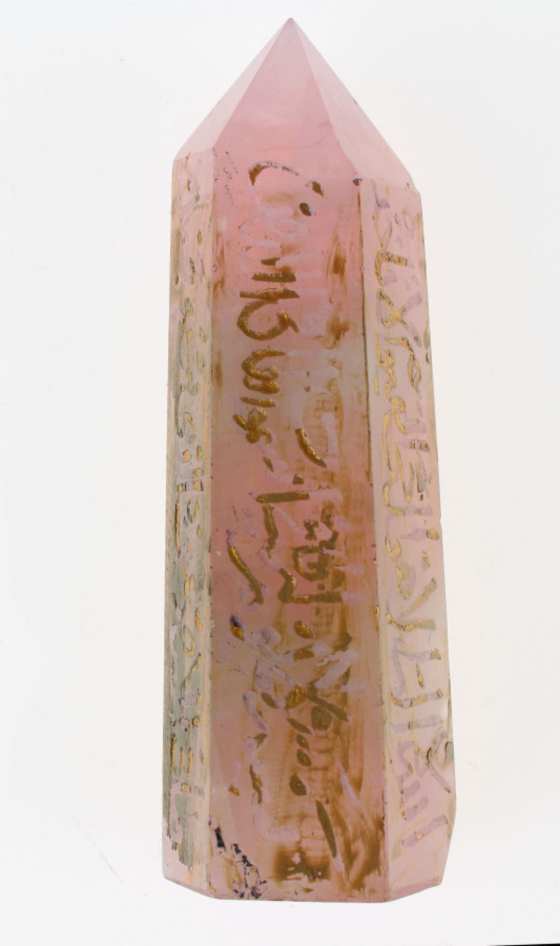 Three Najaf crystals with Islamic engravings - Image 8 of 8