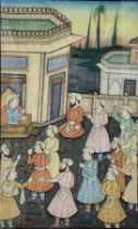 Persian painting of a government assembly