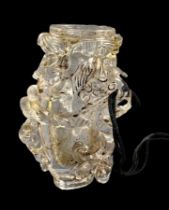 Perfume bottle of rock Crystal