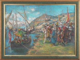 Painting of the Liberation of Constantinople by Sultan Mehmet