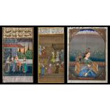 Three Persian miniatures