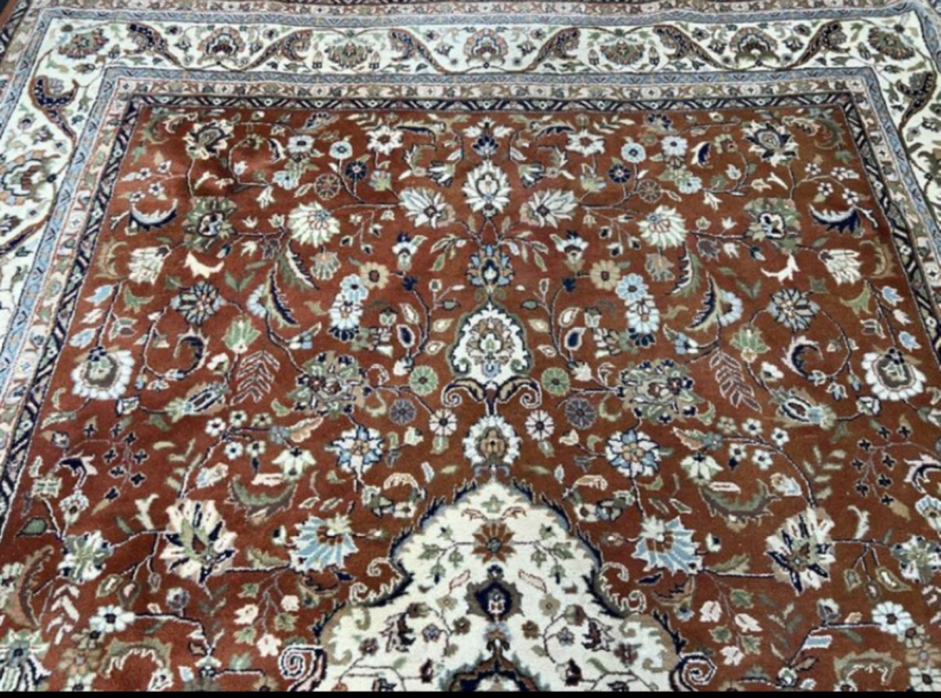 Tabriz carpet Iran wool mid 20th century  - Bild 3 aus 9