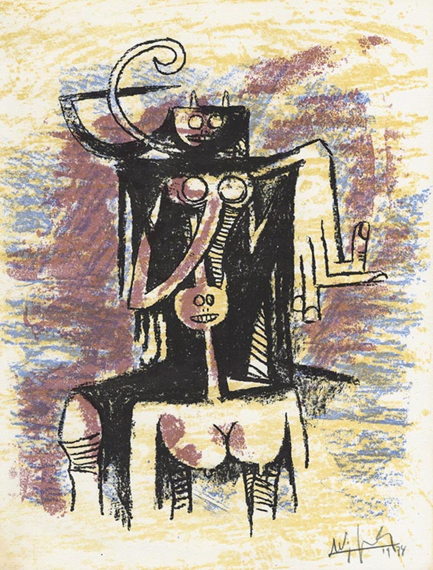 Canaima, Wilfredo Lam. Komposition für XX. Siécle Paris