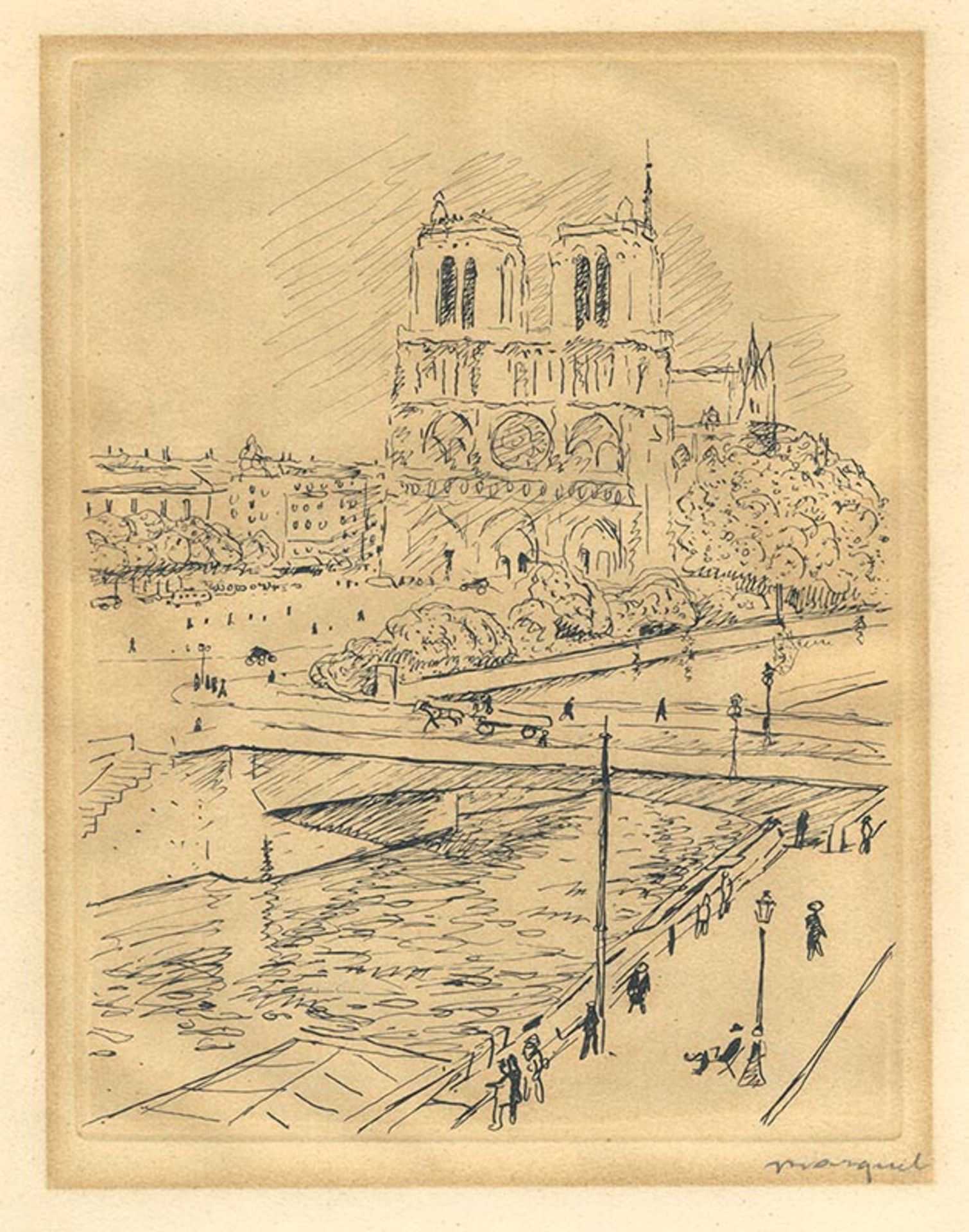 Marquet, Albert. Notre Dame et le pont Saint Michael