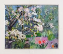 Bunge, Kurt. Blühender Apfelbaum