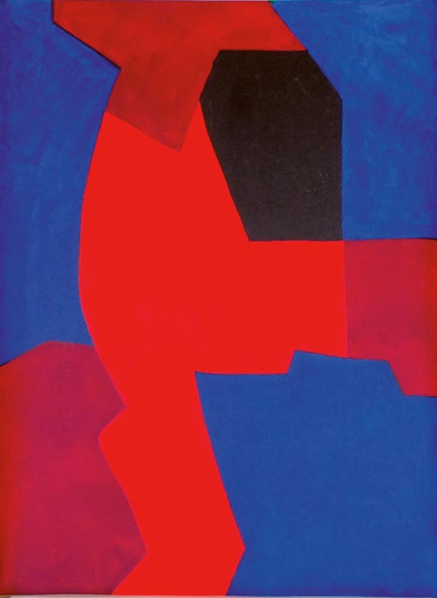 Poliakoff, Serge. Composition bleue, rouge et noire