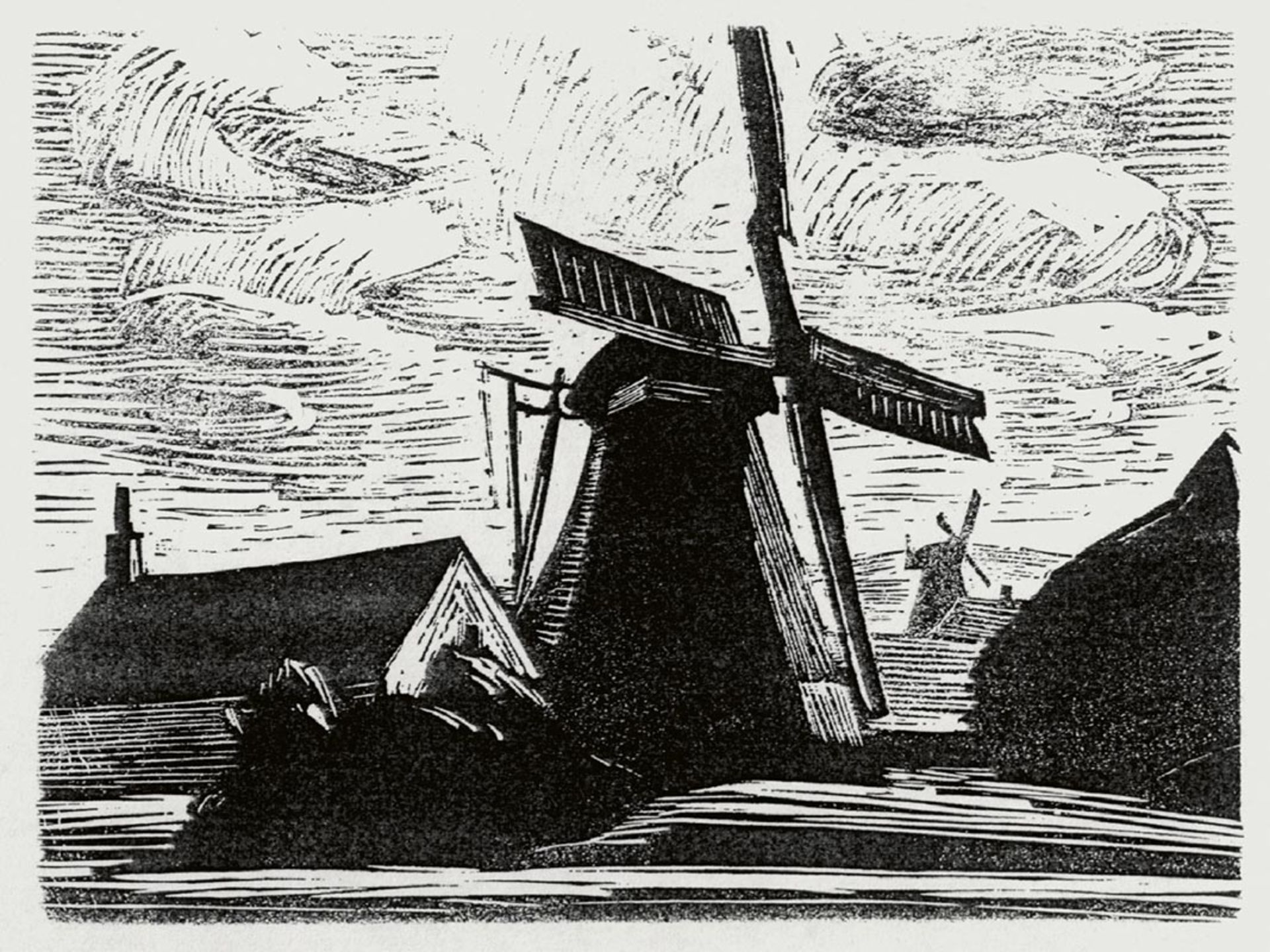 Tucholski, Herbert. Auf Rügen (Windmühlen)
