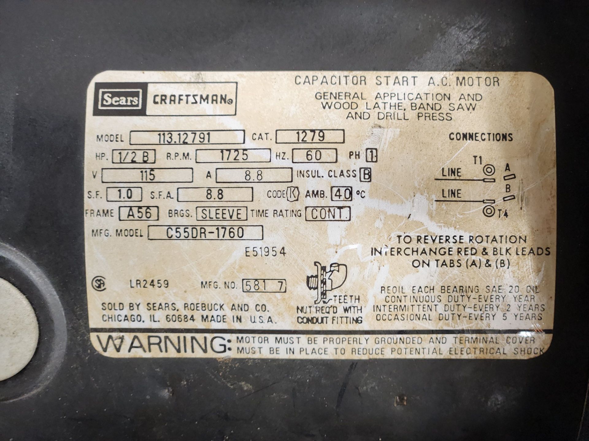 Sears Craftsman 15.5" Drill Press - Image 5 of 6
