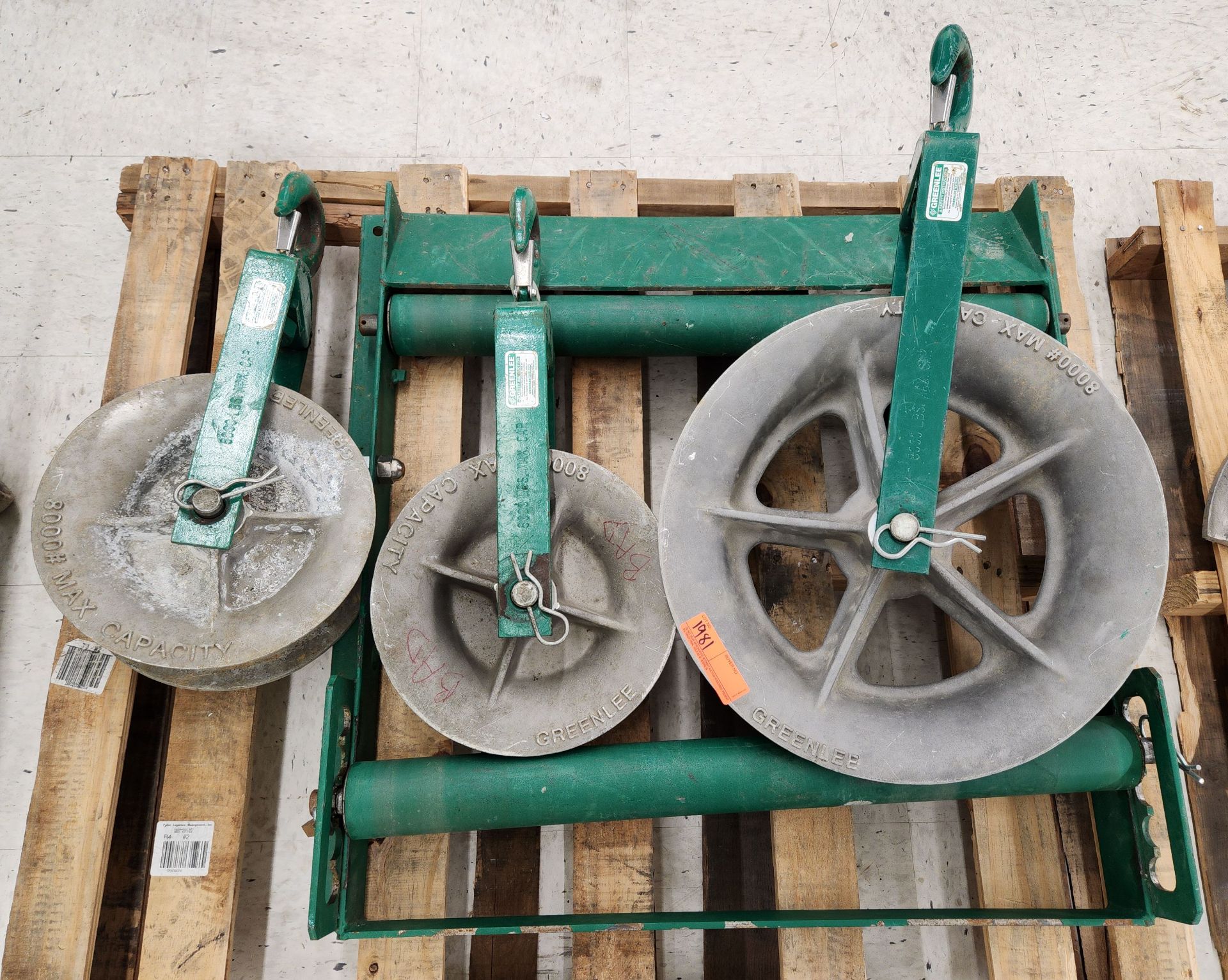 (3) Assorted Sized Greenlee Pulleys