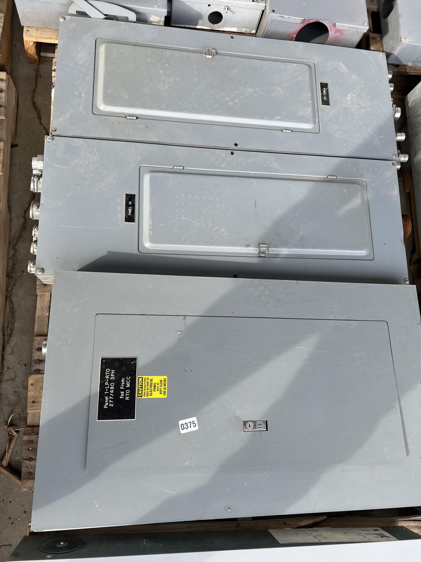 Lot of 3 Electrical Panels