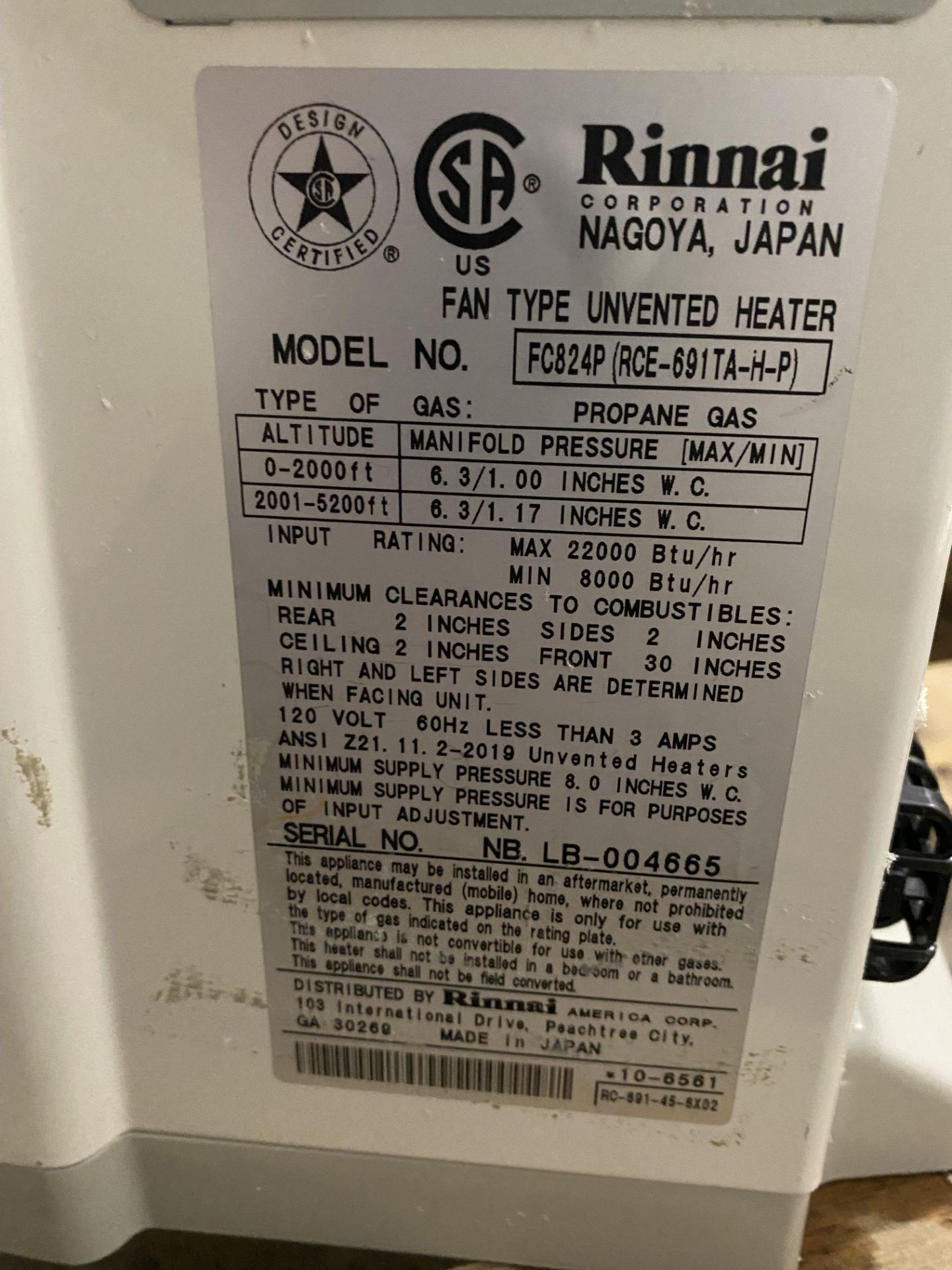 Skid Lot of Misc Rinnai Tankless Water Heaters - Image 3 of 4