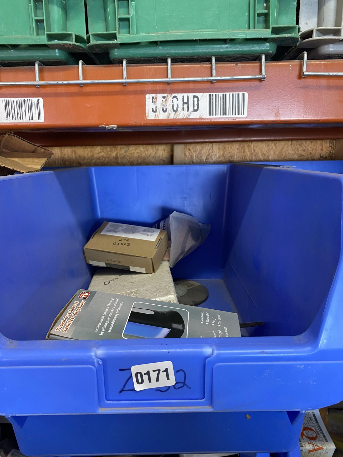 Contents of Bin, 24"x16"x12" - Includes Blue Bin