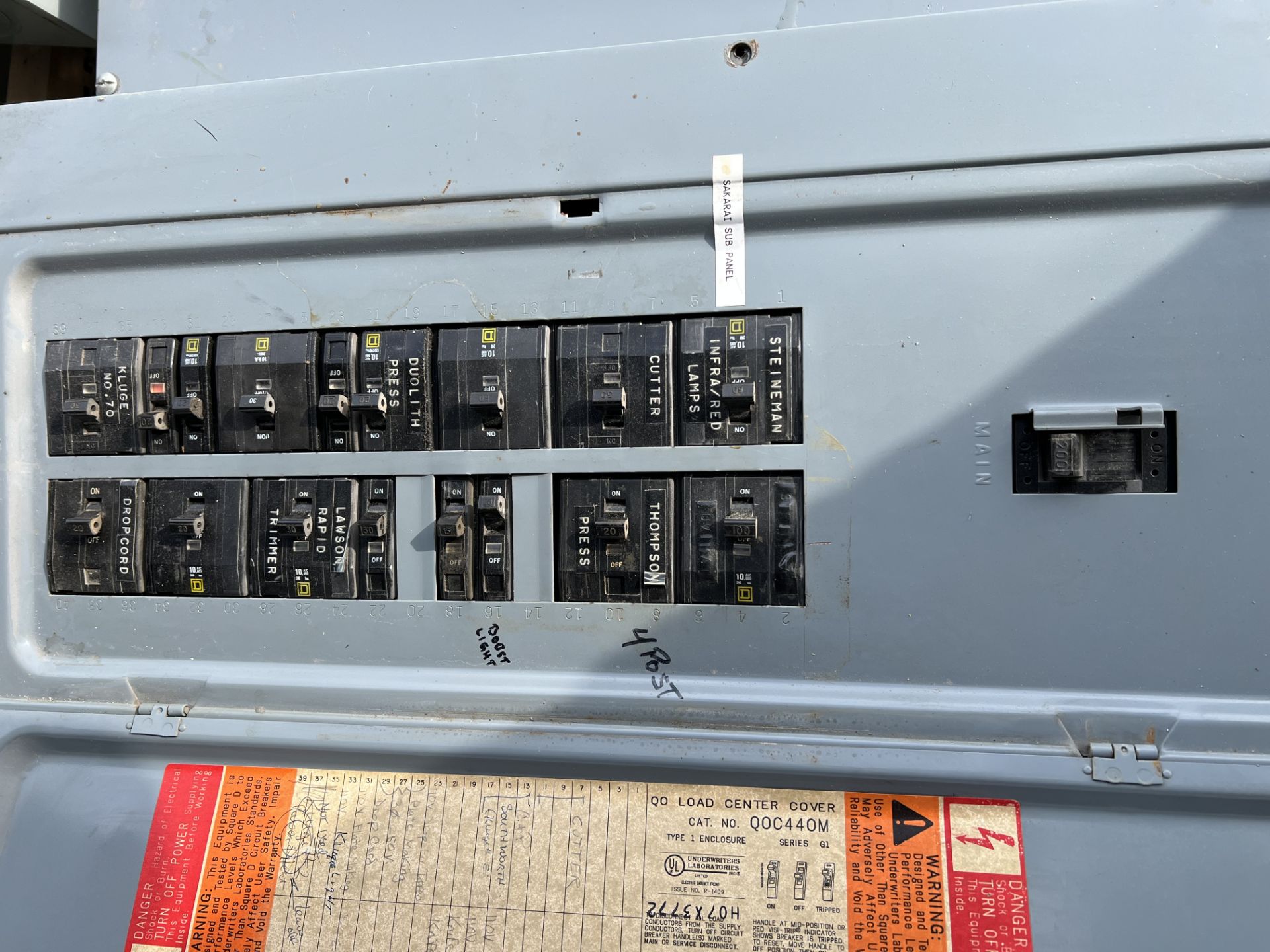 Skid Lot of Misc Electrical Panels - Image 5 of 6