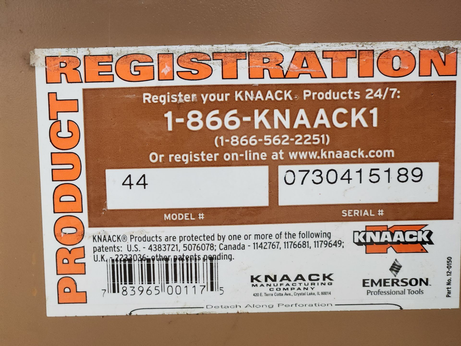 Knaack 2-Door Chest w/ Ridgid Pipe Threading Machine - Image 4 of 5