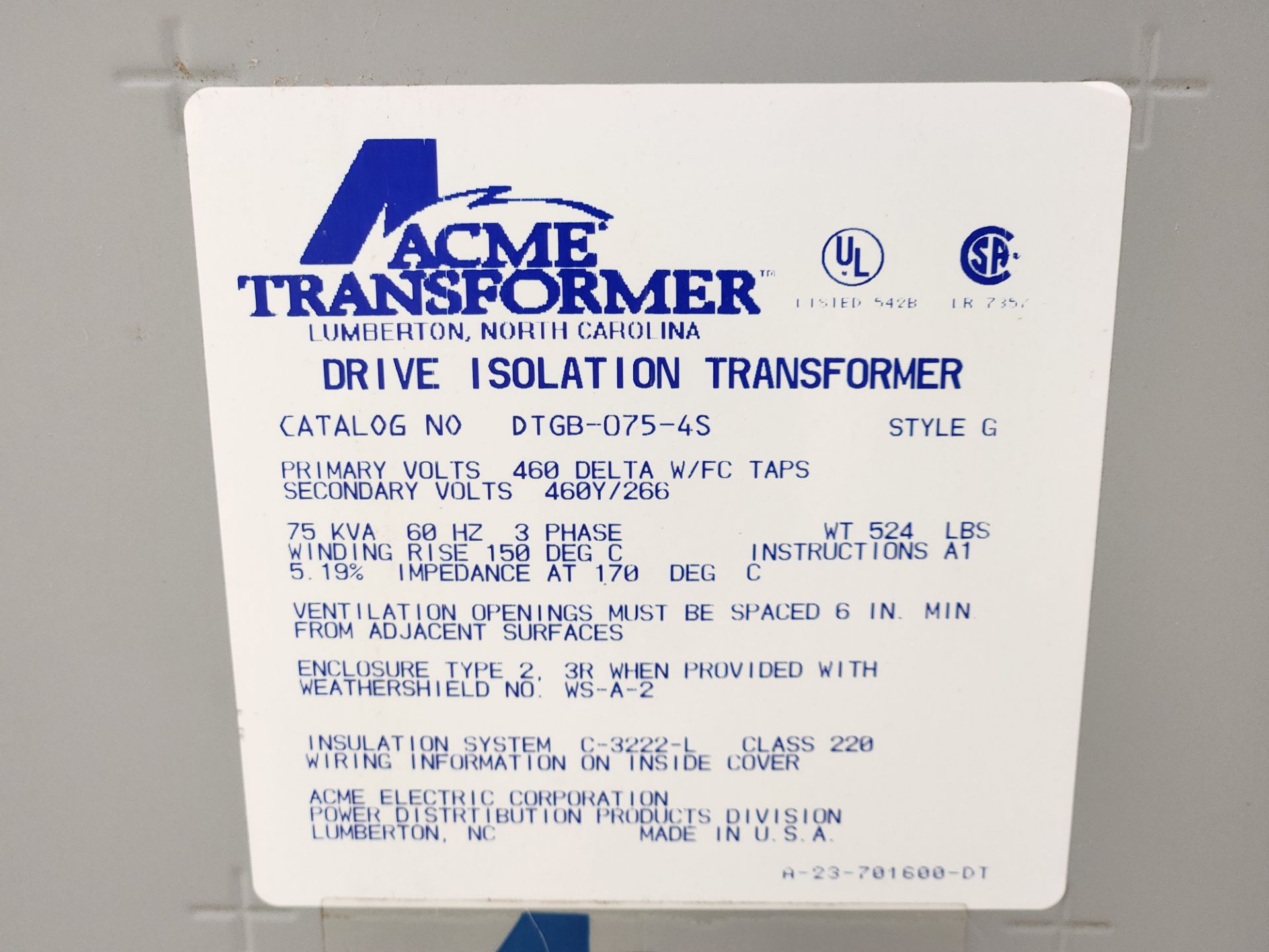 Acme Transformer - Image 2 of 2