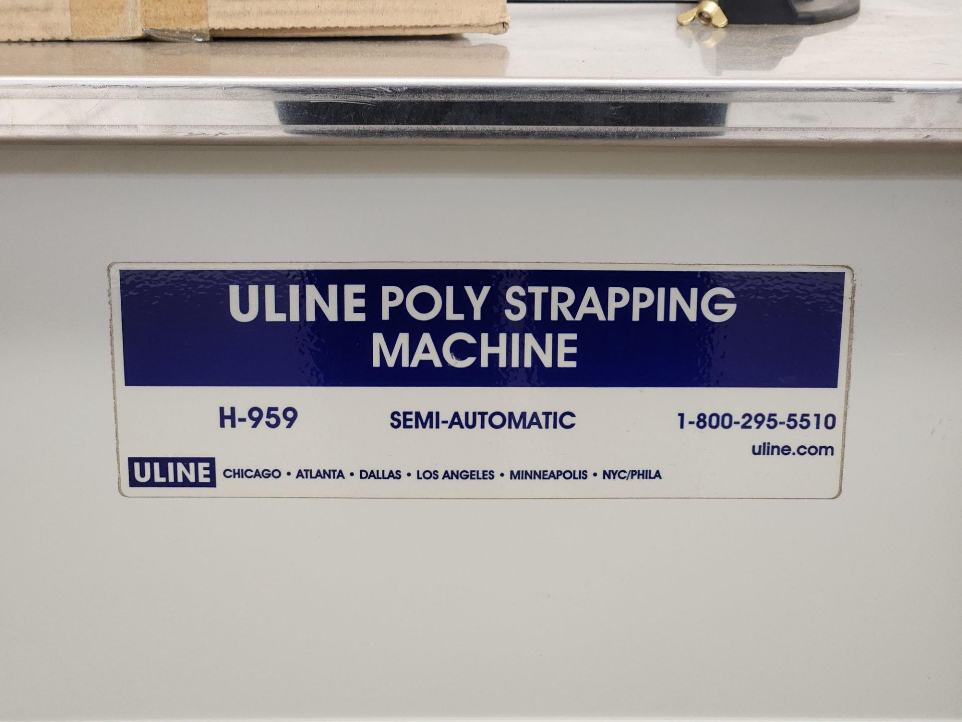 Uline Poly Strapping Machine - Image 2 of 6