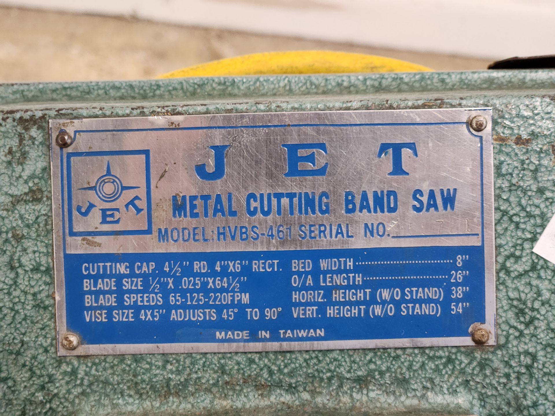 Jet Horizontal Metal Cutting Band Saw - Image 3 of 4