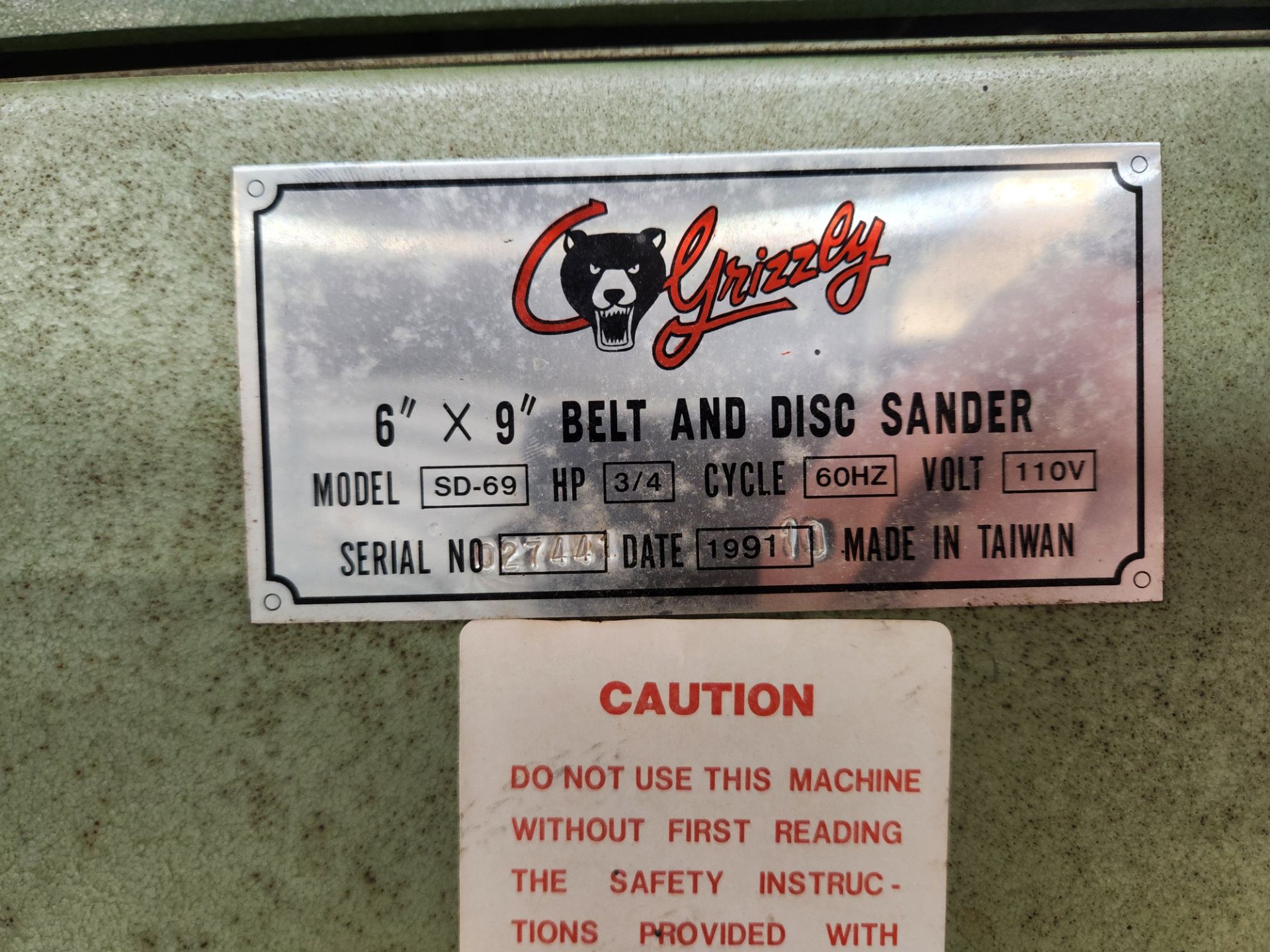Grizzly Belt & Disc Sander - Image 3 of 4