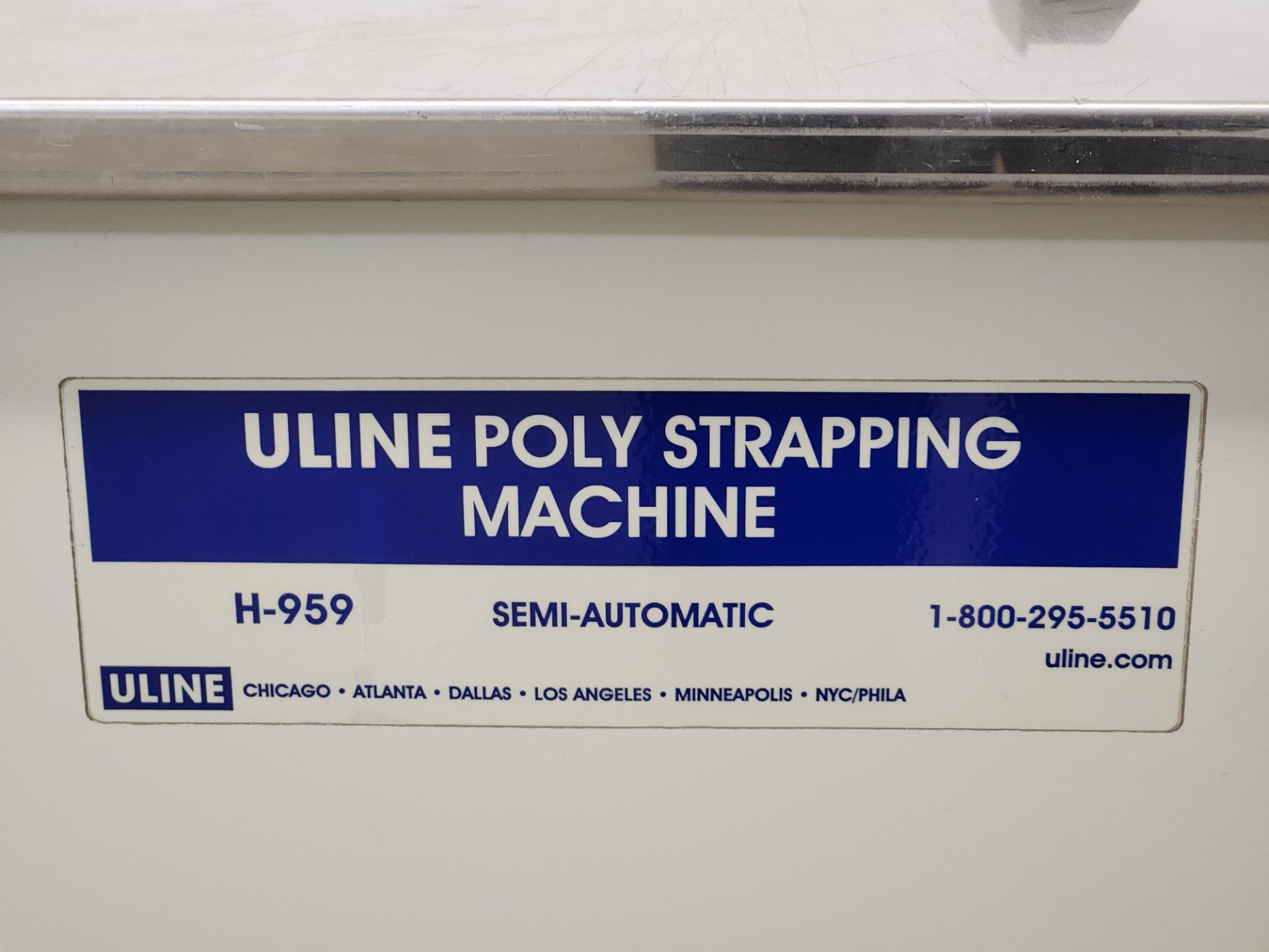 Uline Poly Strapping Machine - Image 2 of 6