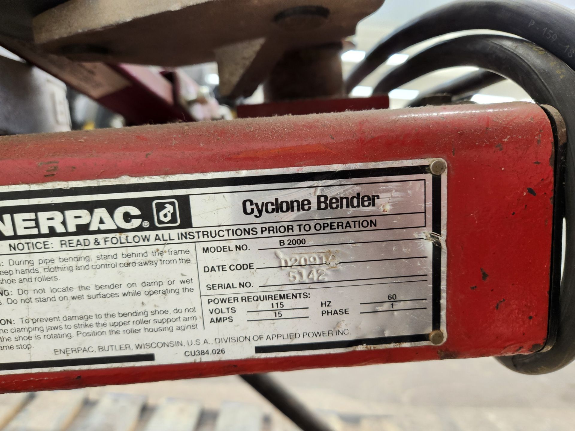 Enerpac Cyclone Bender - Image 3 of 4