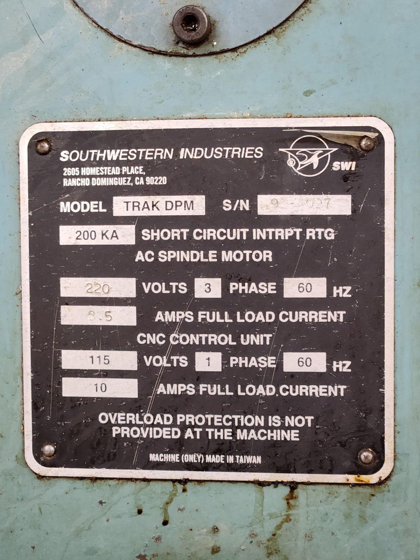 Southwestern Industries CNC Milling Machine - Image 9 of 9