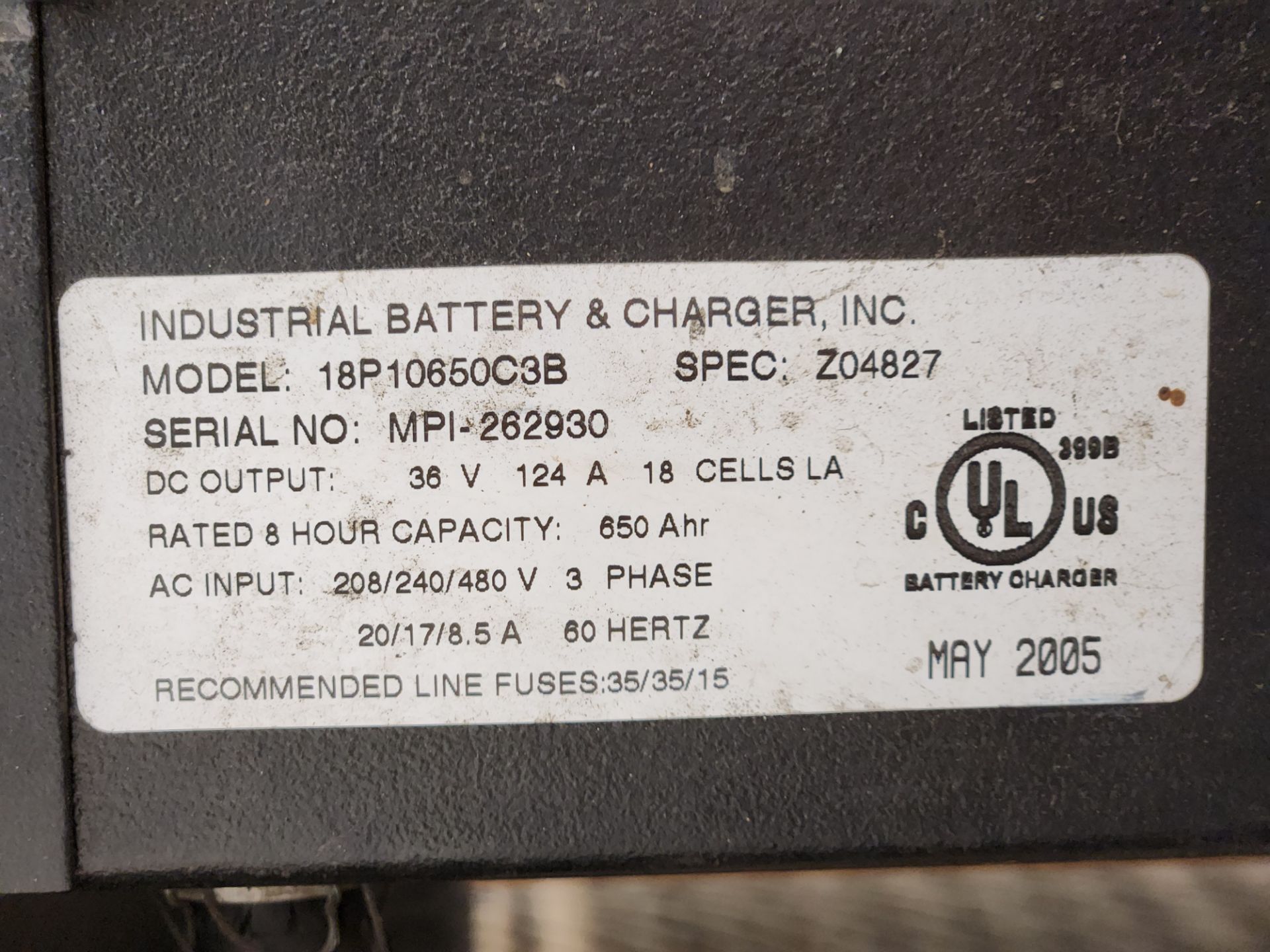 36V Industrial Battery Charger - Image 3 of 4