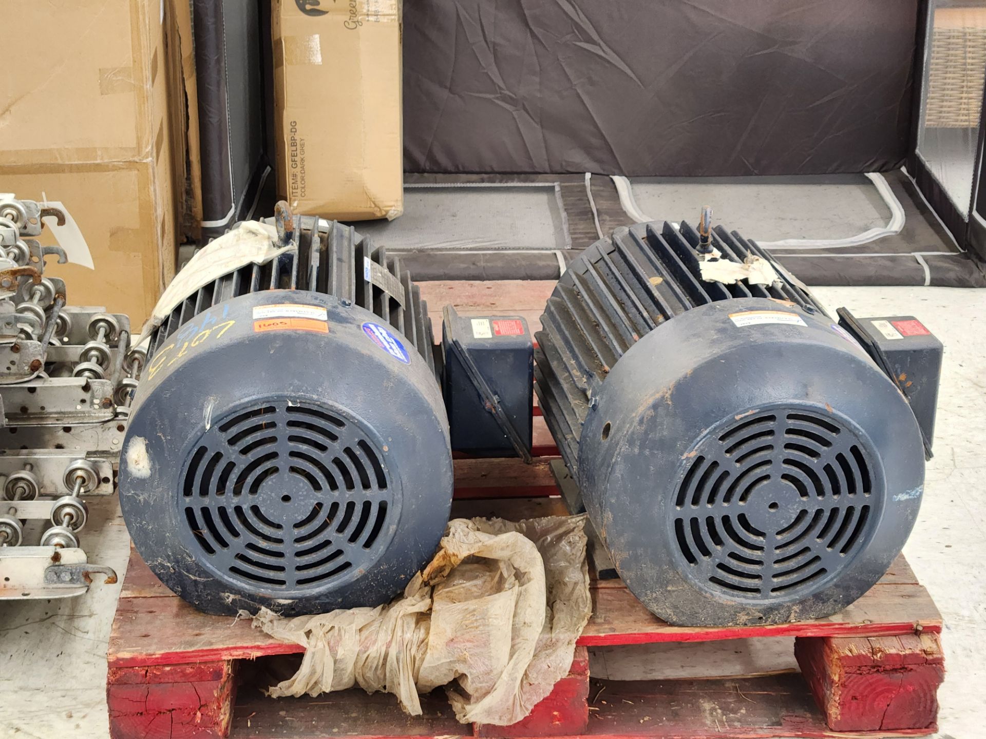 (2) Marathon 3ph 20HP 415V Motors