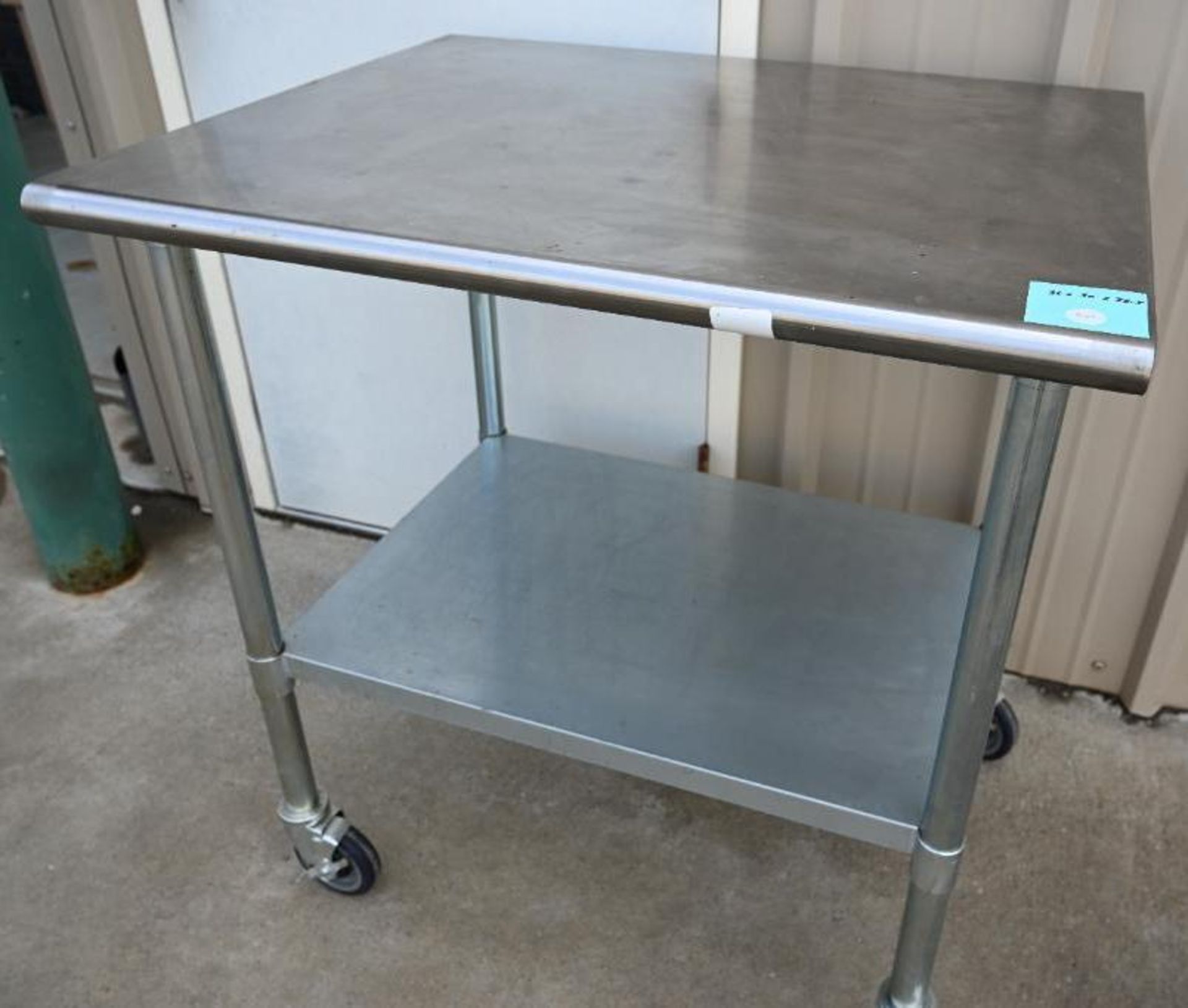NSF Stainless Steel Work Table with Casters - Image 5 of 8
