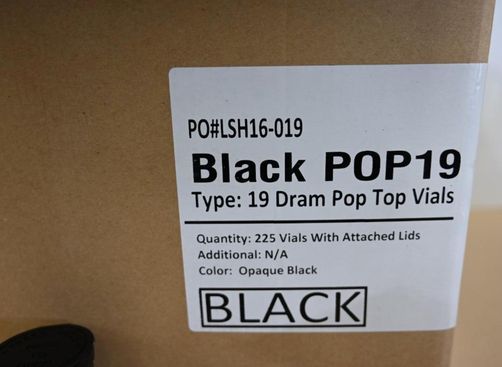 New Black Pop 19 Dram Pop Top Vials - Image 4 of 4