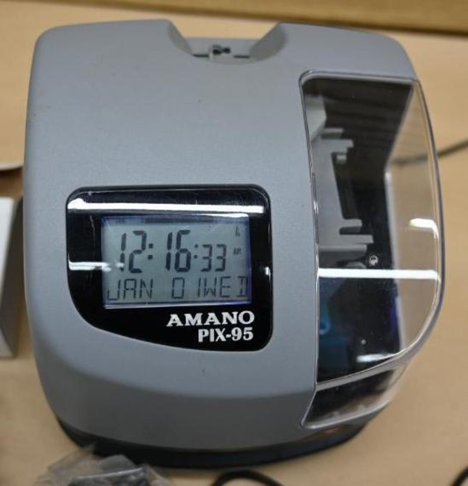 Amano Pix-95 Digital LCD Time Clock - Image 2 of 4