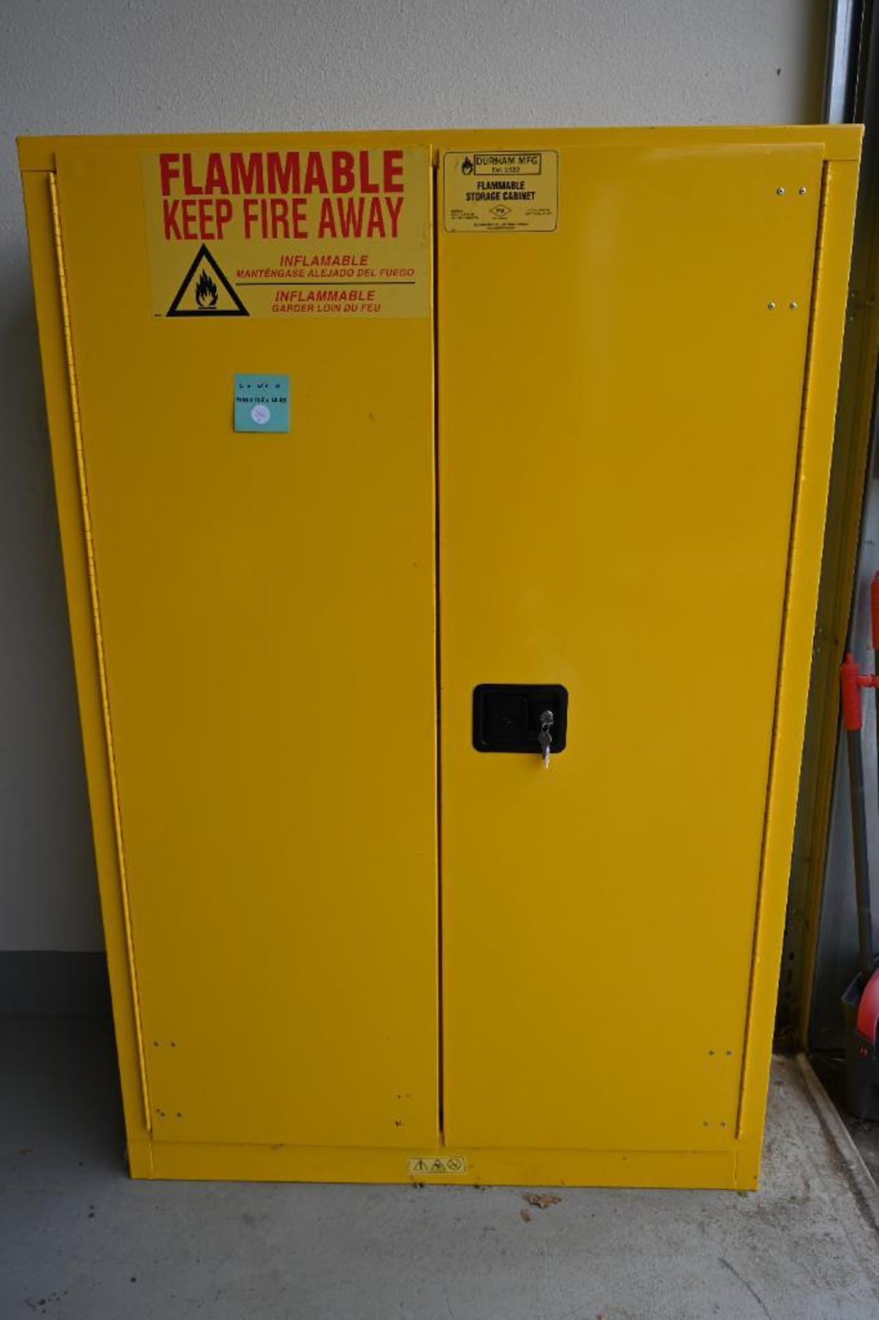 Durham FM Approved 1045-50 Welded 16 Gauge Steel Flammable Cabinet - Image 2 of 10