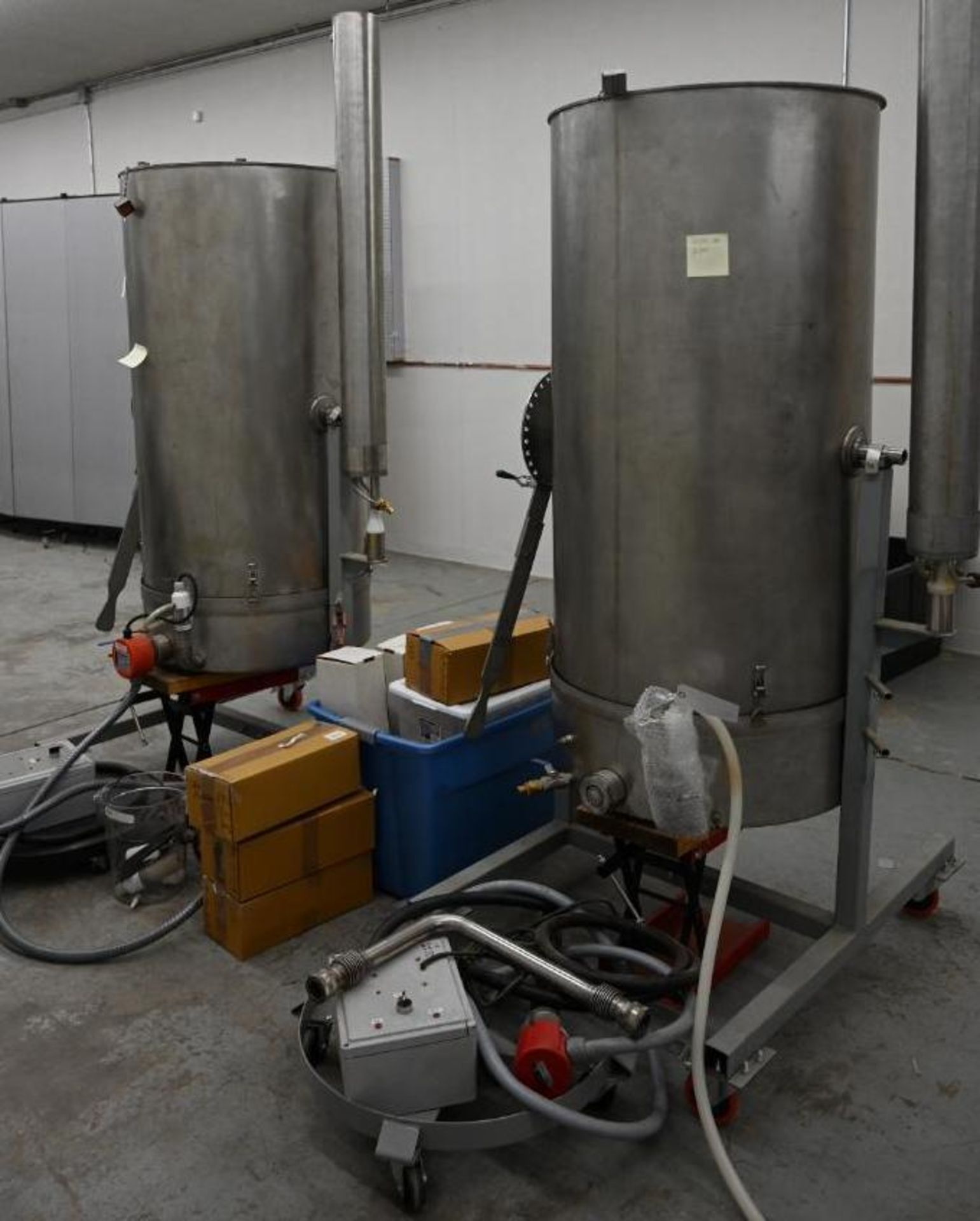 Two 100 Gallon EOSS Steam Distillers for Botanical Extraction!