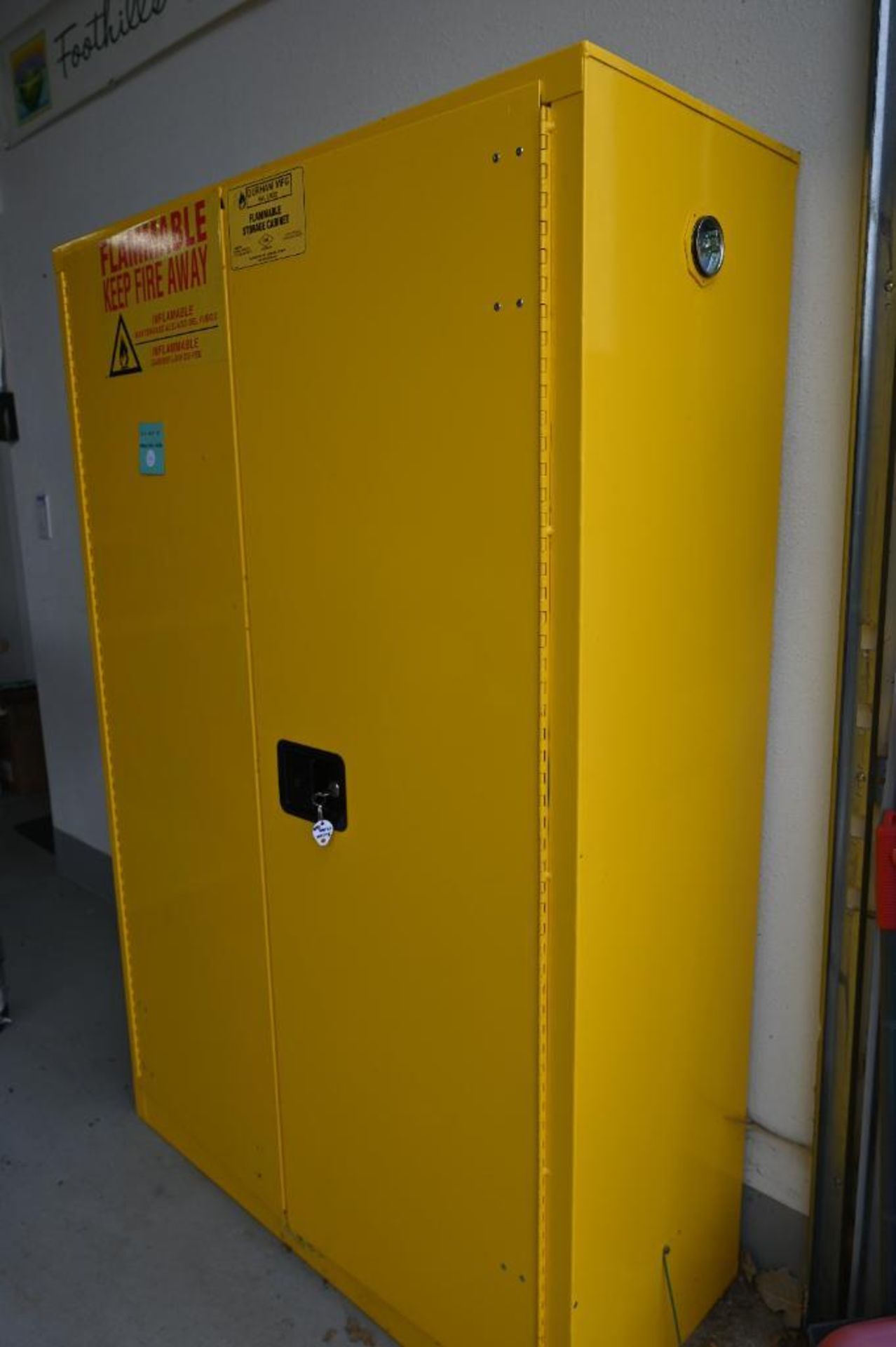 Durham FM Approved 1045-50 Welded 16 Gauge Steel Flammable Cabinet - Image 8 of 10