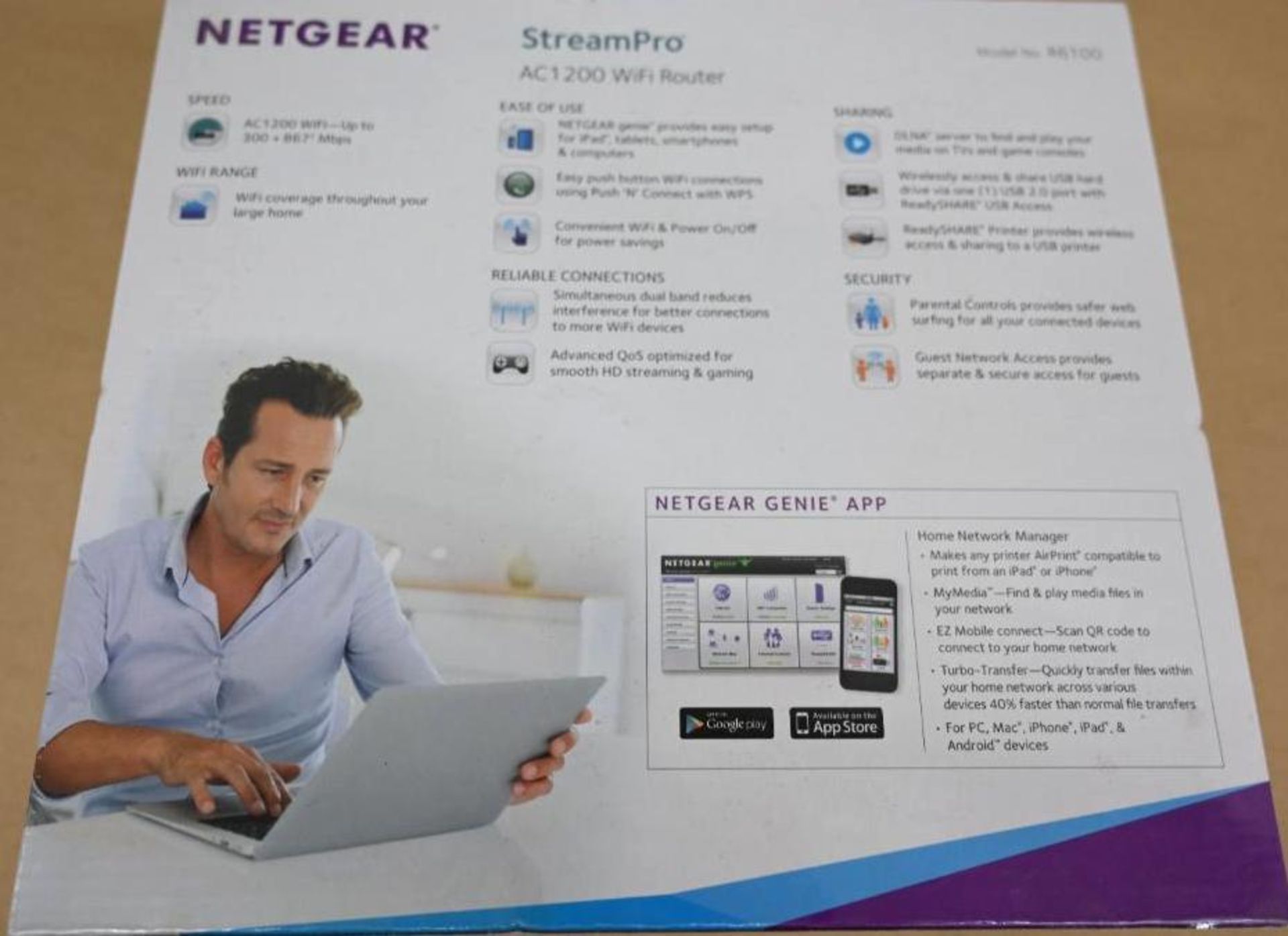 New NETGEAR Stream Pro AC1200 Wi-Fi Router - Image 4 of 5