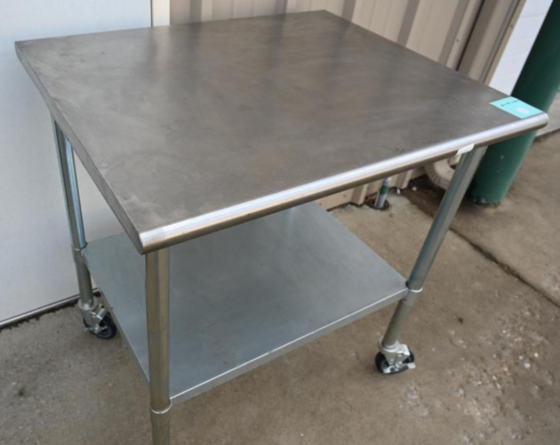 NSF Stainless Steel Work Table with Casters - Image 4 of 8