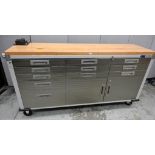 Ultra HD Seville Classics 11 Drawer Rolling Workbench