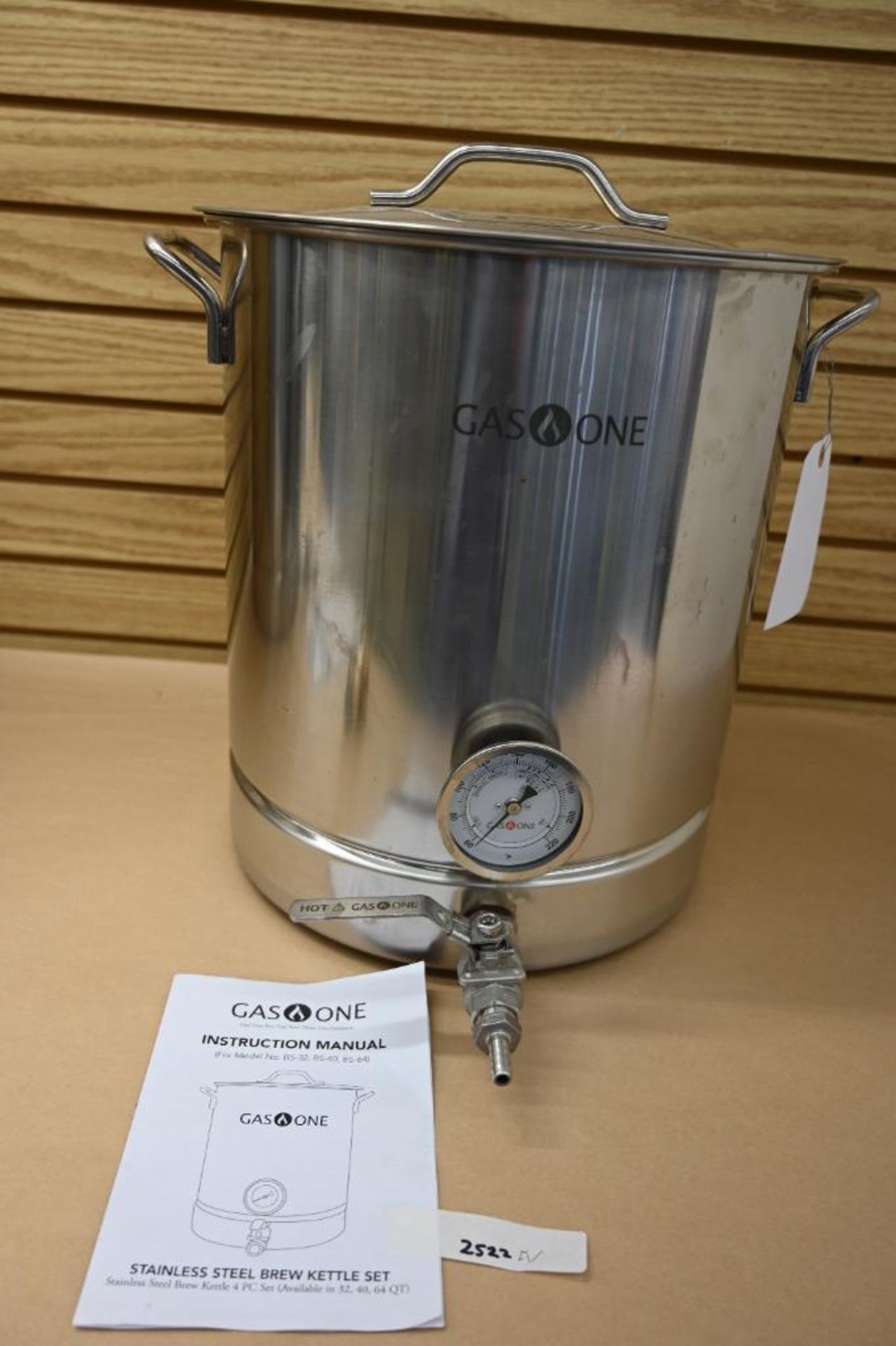 Gas One Stainless Steel Brew Kettle with Lid - Image 3 of 5
