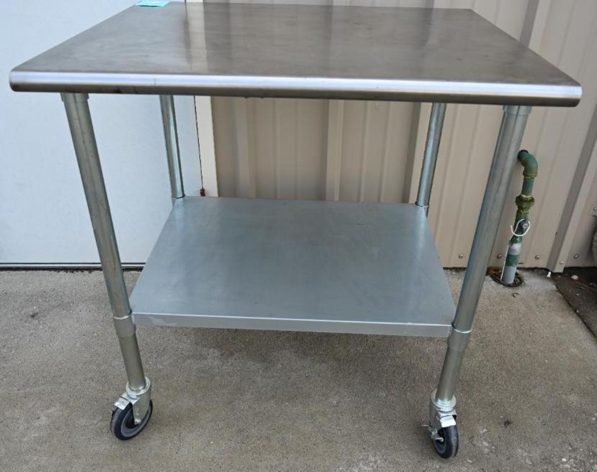 NSF Stainless Steel Work Table with Casters - Image 8 of 8