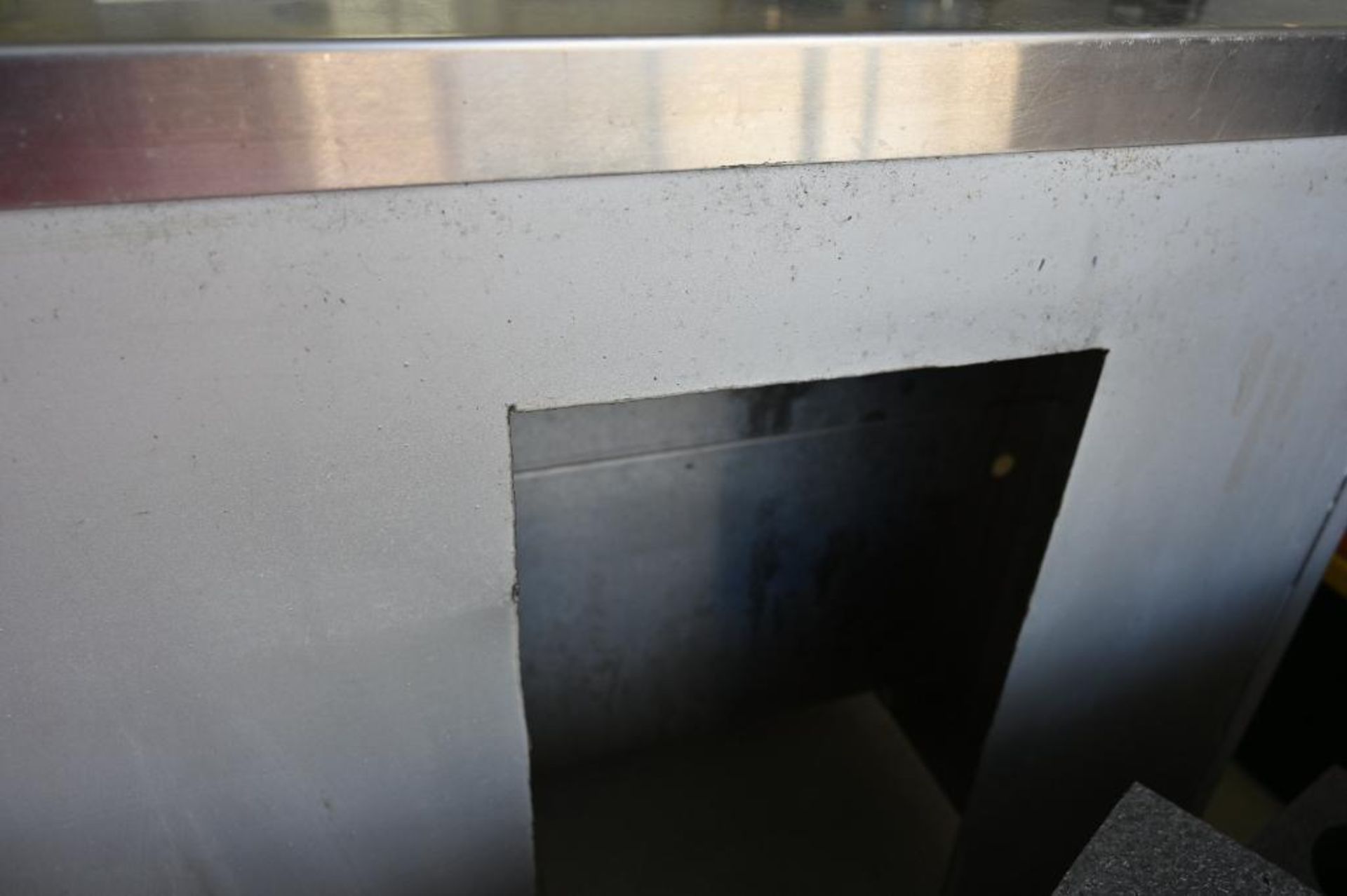 56.25" x 34" x 34.25" Stainless Steel Table with Two Shelves - Image 10 of 10